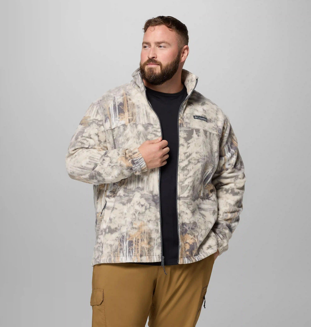 Men's Steens Mountain Printed Fleece Jacket - Big