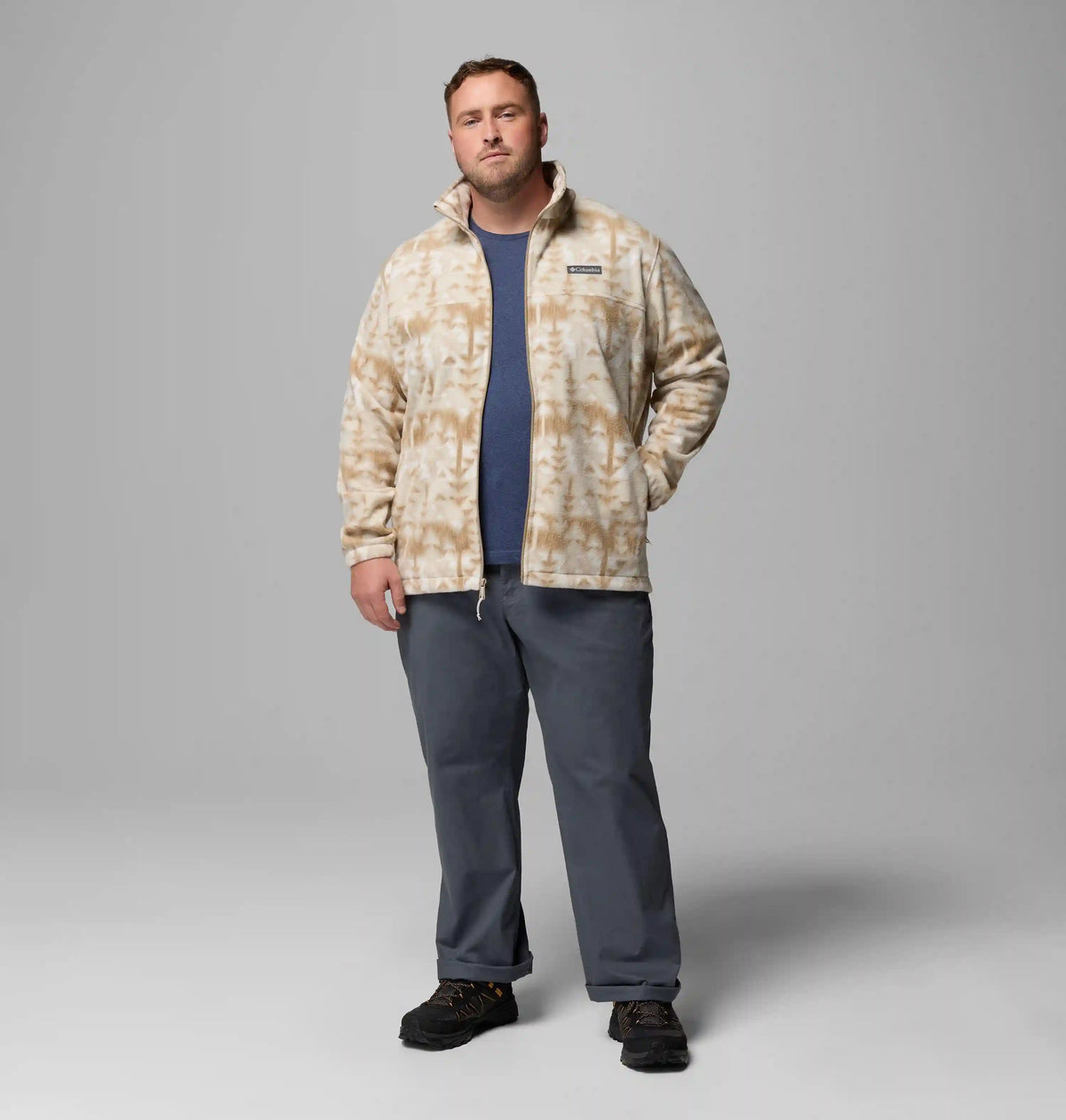 Men's Steens Mountain Printed Fleece Jacket - Big