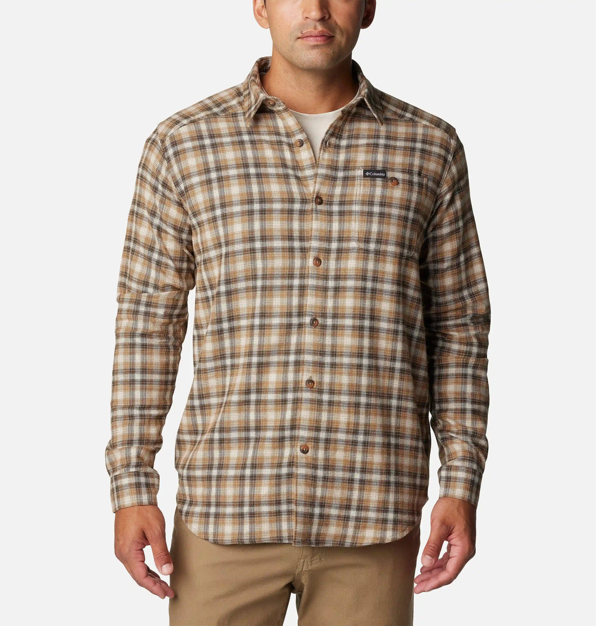 Men's Cornell Woods Flannel Long Sleeve Shirt - Tall
