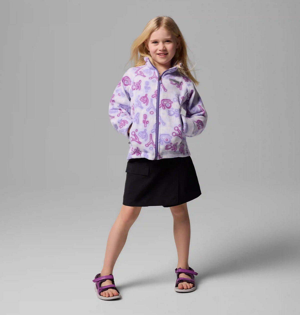 Girls' Benton Springs II Printed Fleece Jacket