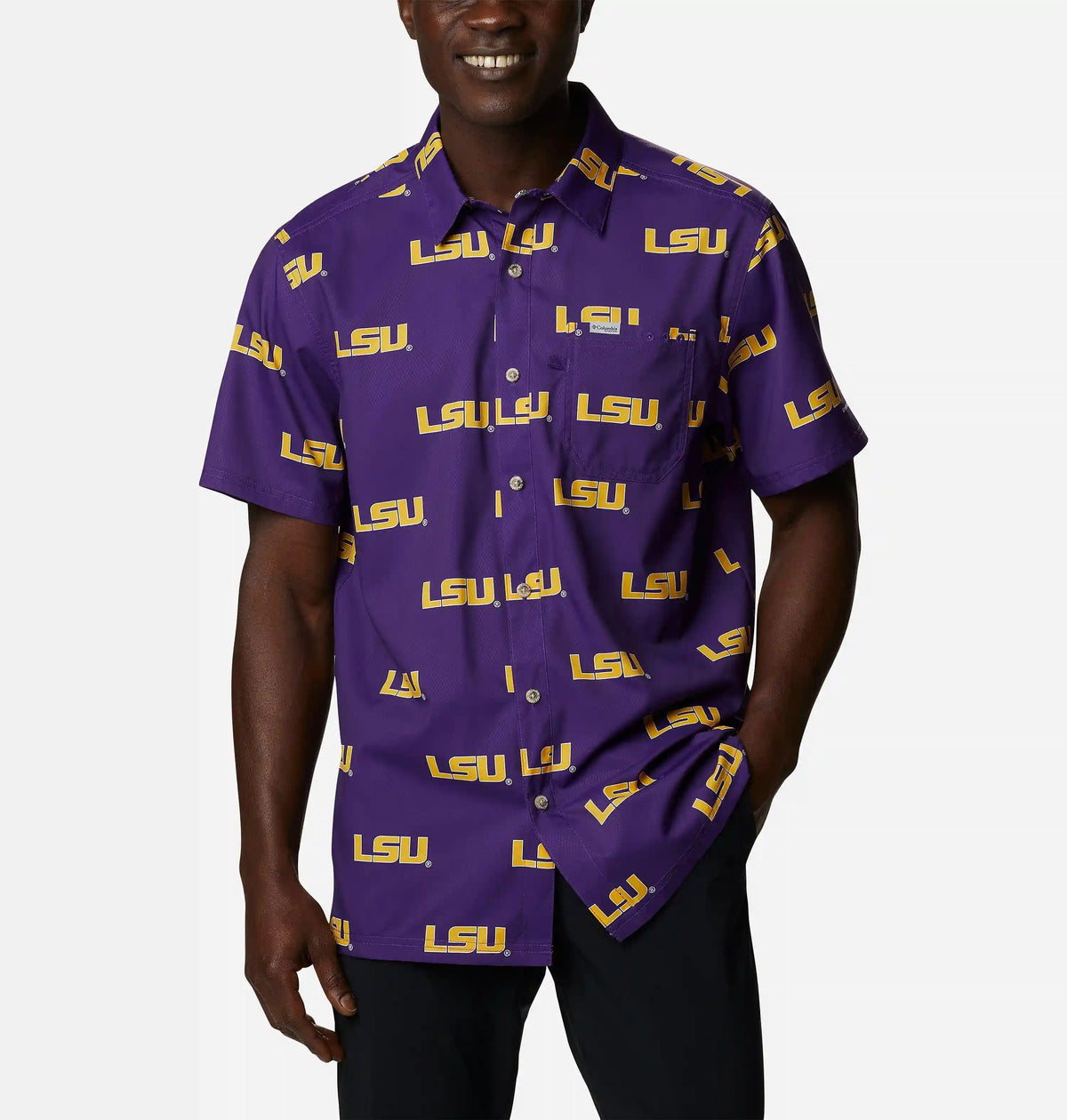 Men's Collegiate PFG Super Slack Tide Shirt - LSU