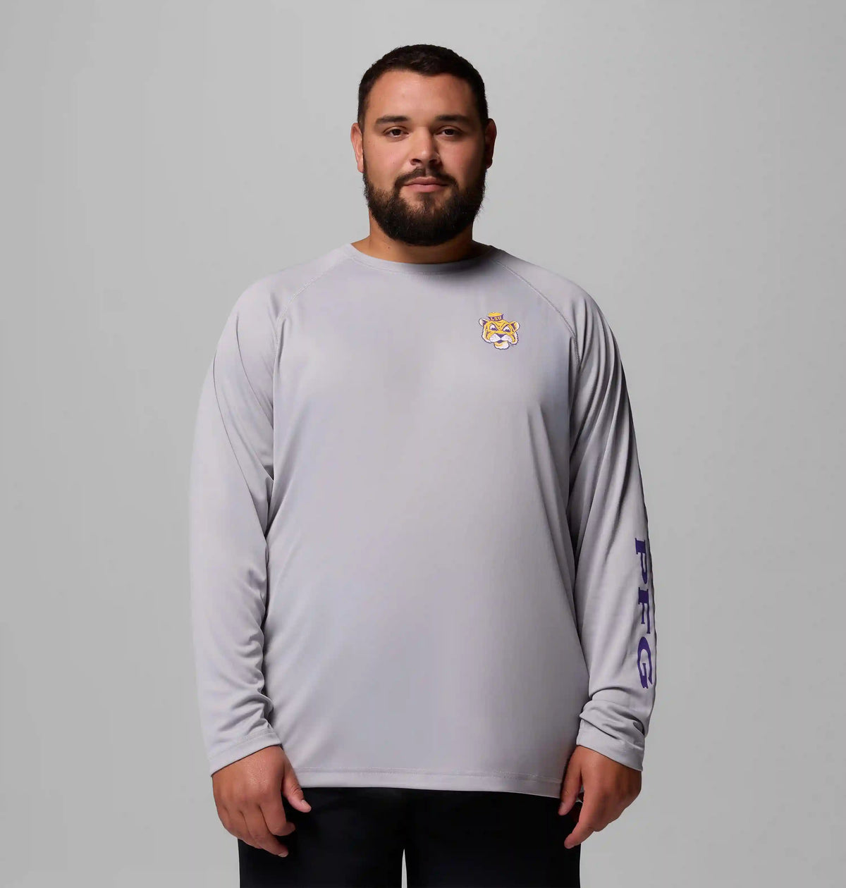 Men's Collegiate PFG Terminal Tackle Long Sleeve Shirt - Big - LSU