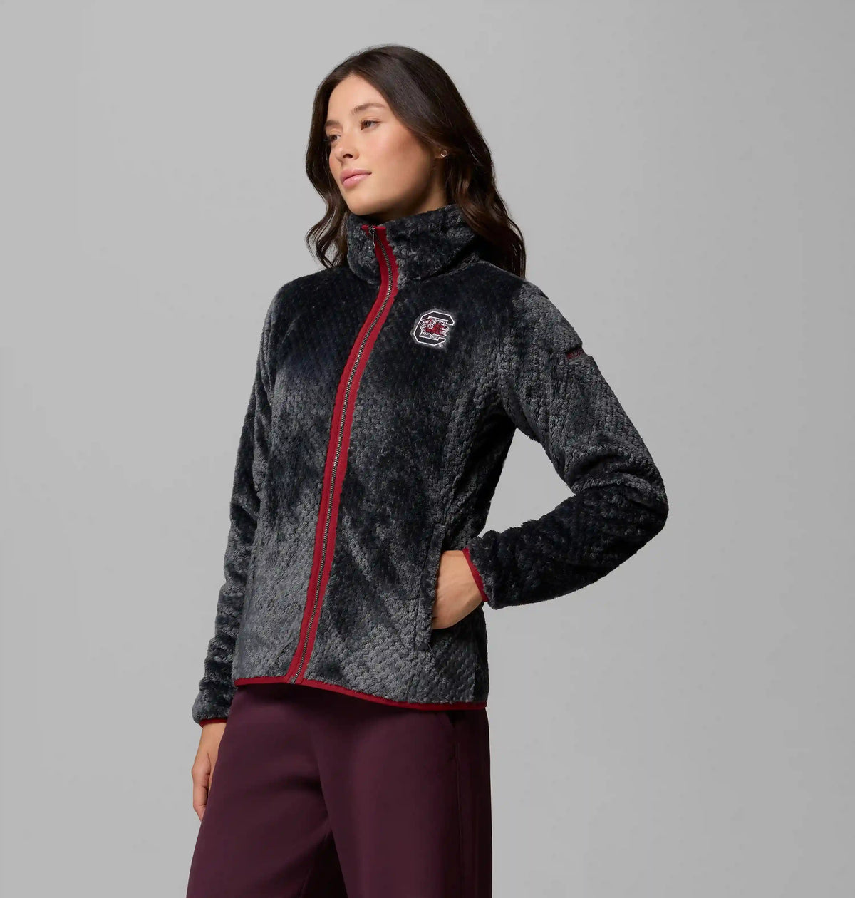 Women's Collegiate Fire Side II Sherpa Full Zip Fleece - South Carolina