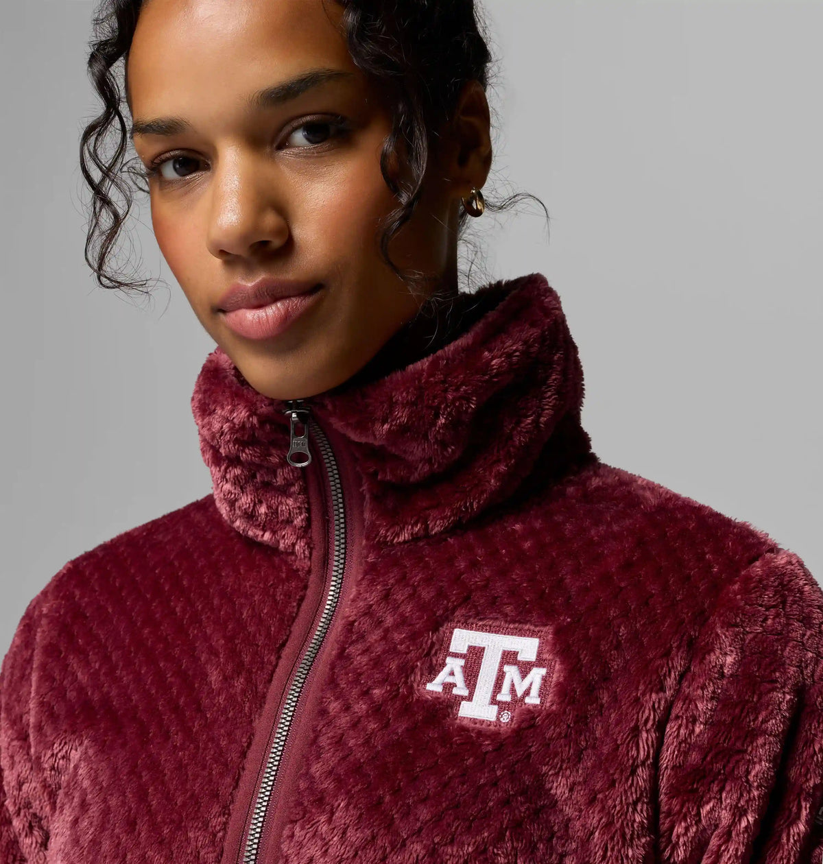 Women's Collegiate Fire Side II Sherpa Full Zip Fleece - Texas A&M