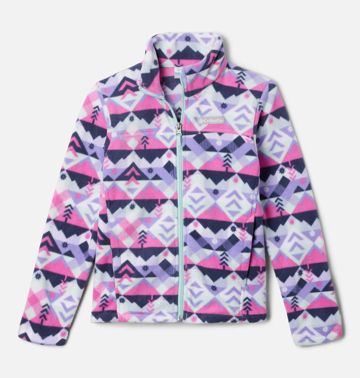 Girls' Castle Dale Printed Full Zip Fleece Jacket