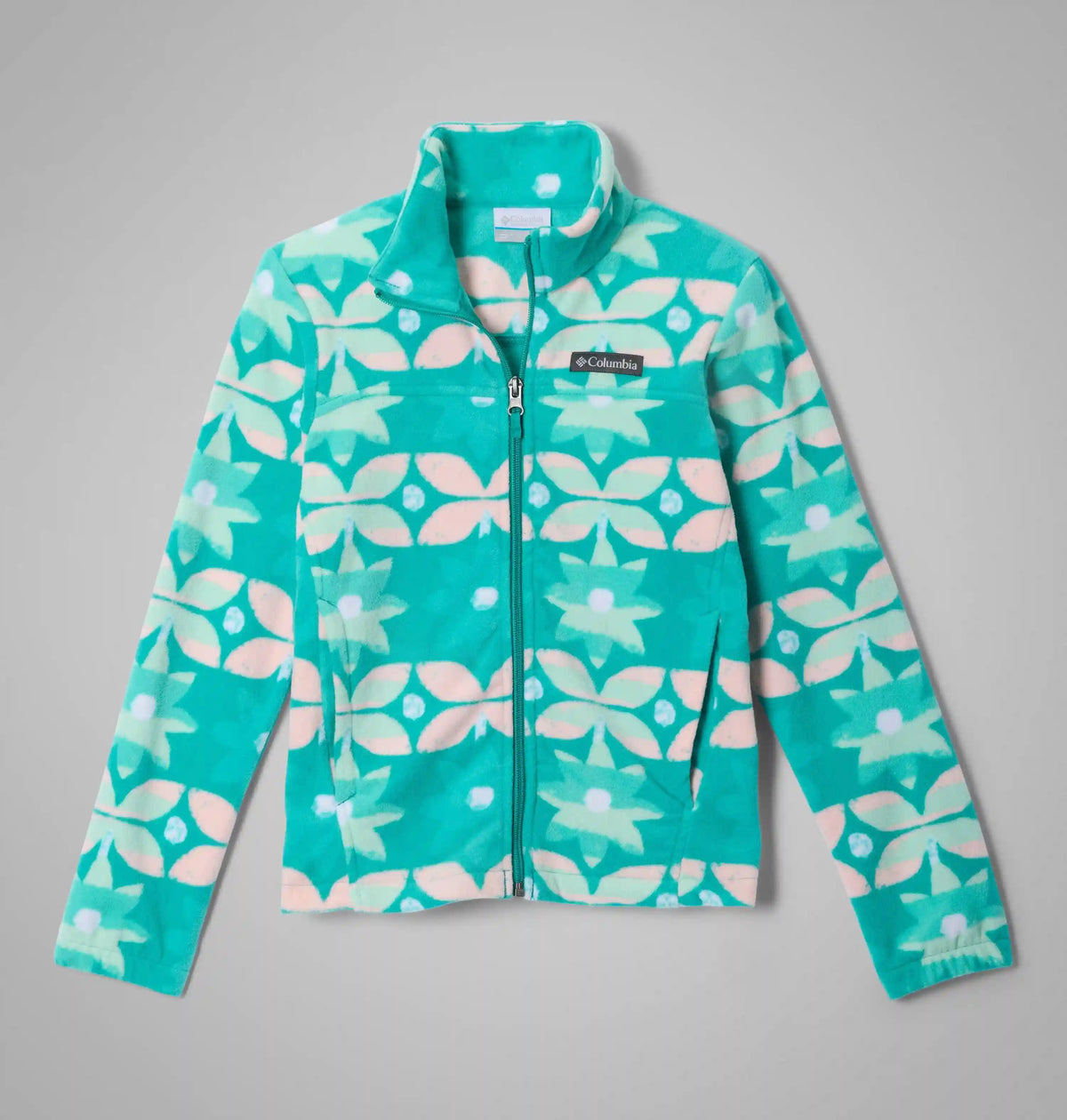 Girls' Castle Dale Printed Full Zip Fleece Jacket