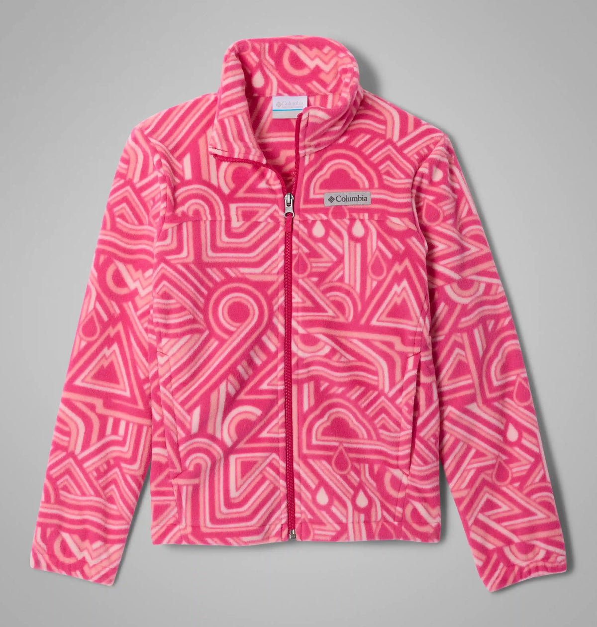 Girls' Castle Dale Printed Full Zip Fleece Jacket