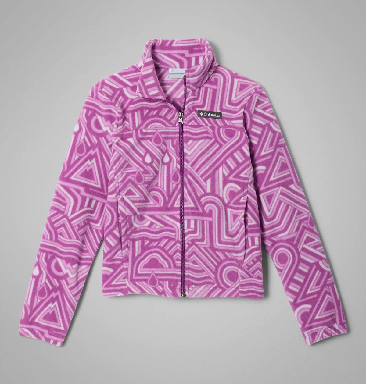 Girls' Castle Dale Printed Full Zip Fleece Jacket