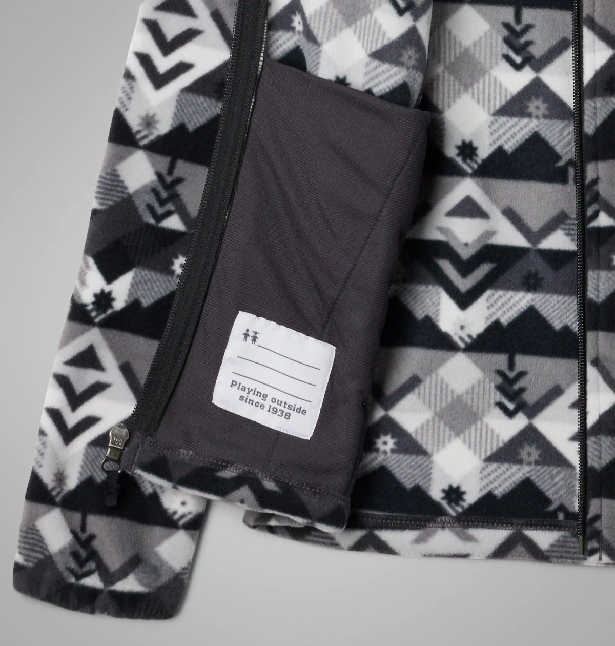 Boys' Castle Dale Printed Full Zip Fleece