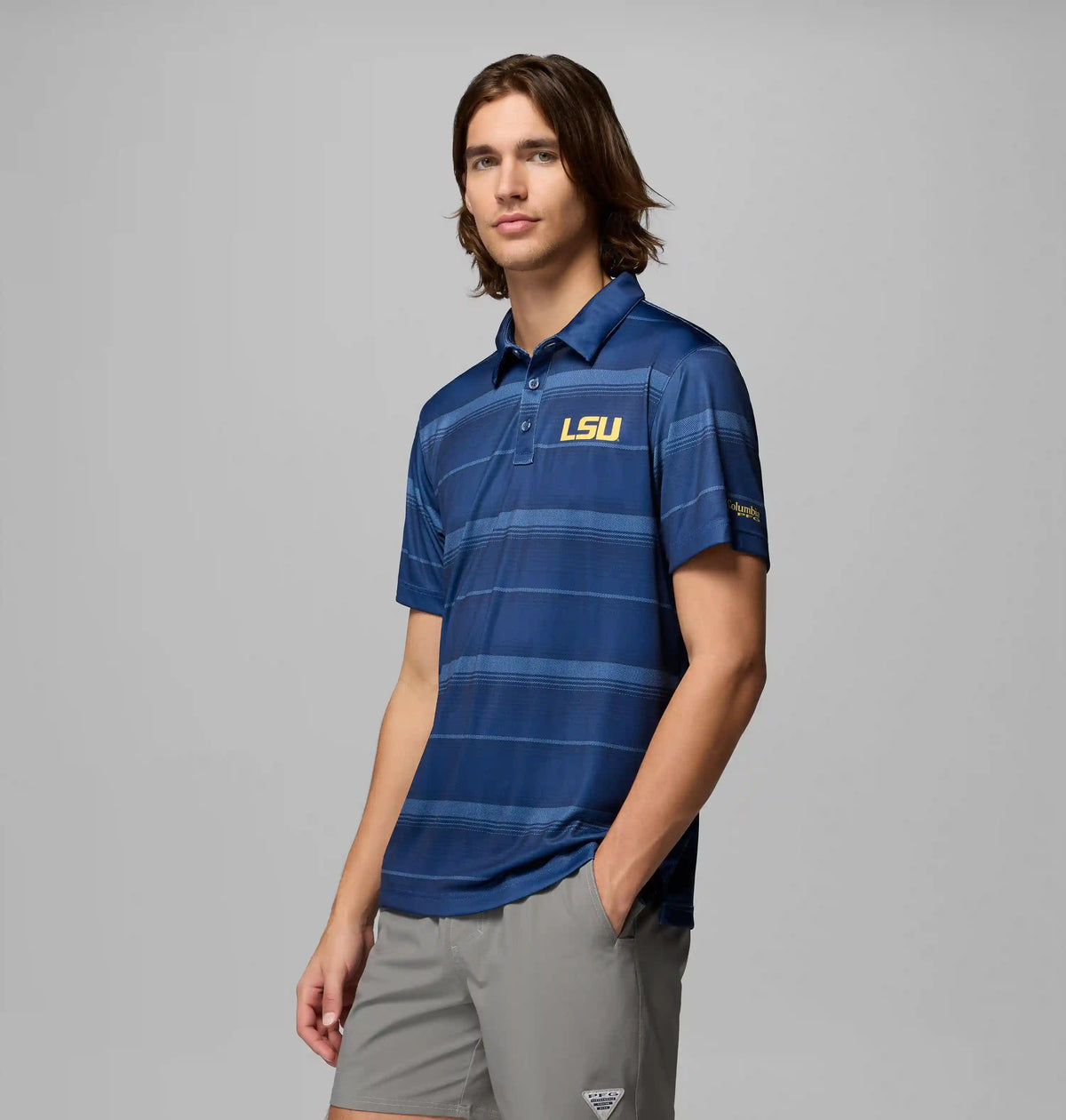 Men's Collegiate PFG Super Terminal Tackle Polo - LSU