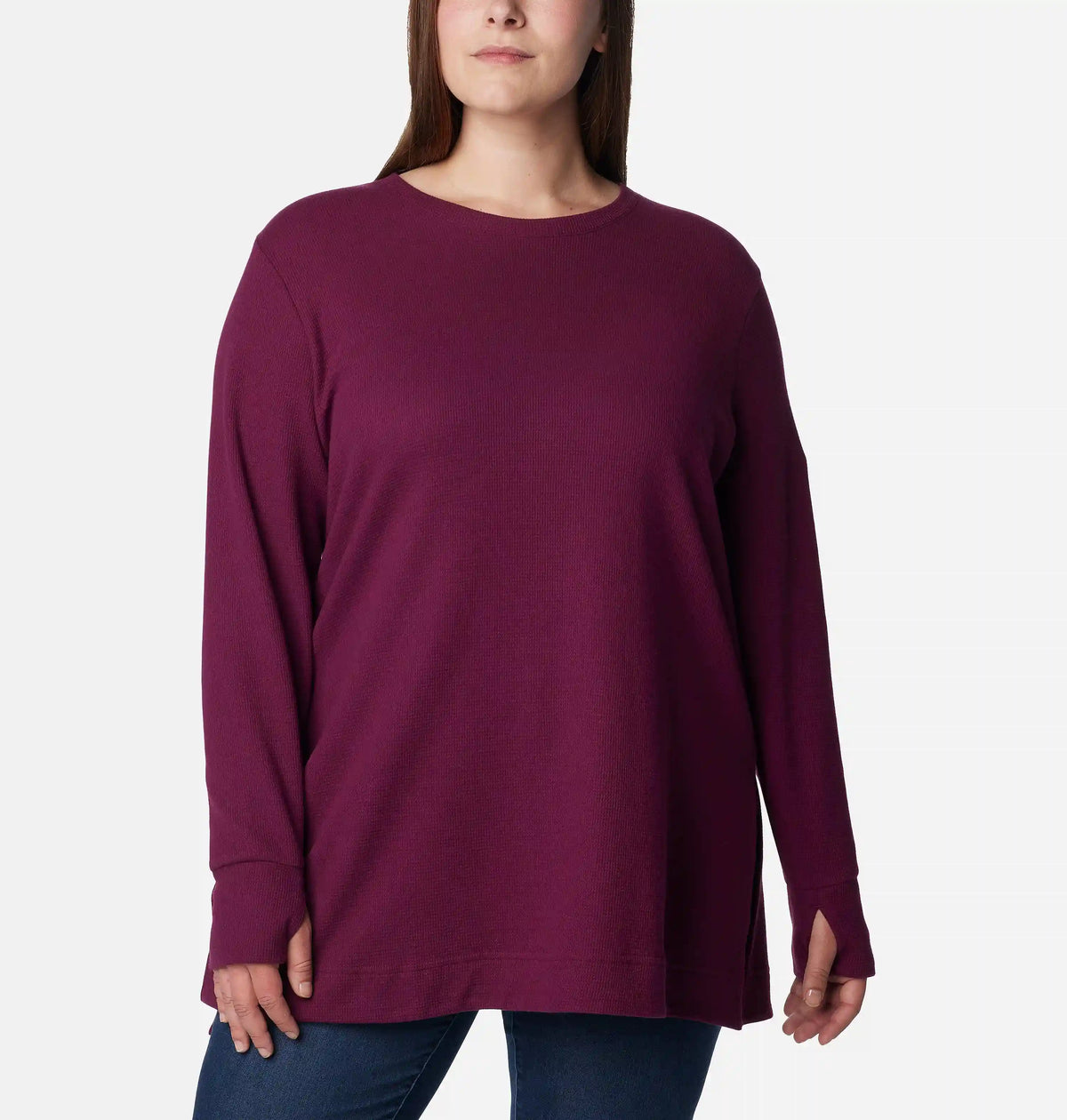 Women's Holly Hideaway Waffle Tunic - Plus Size