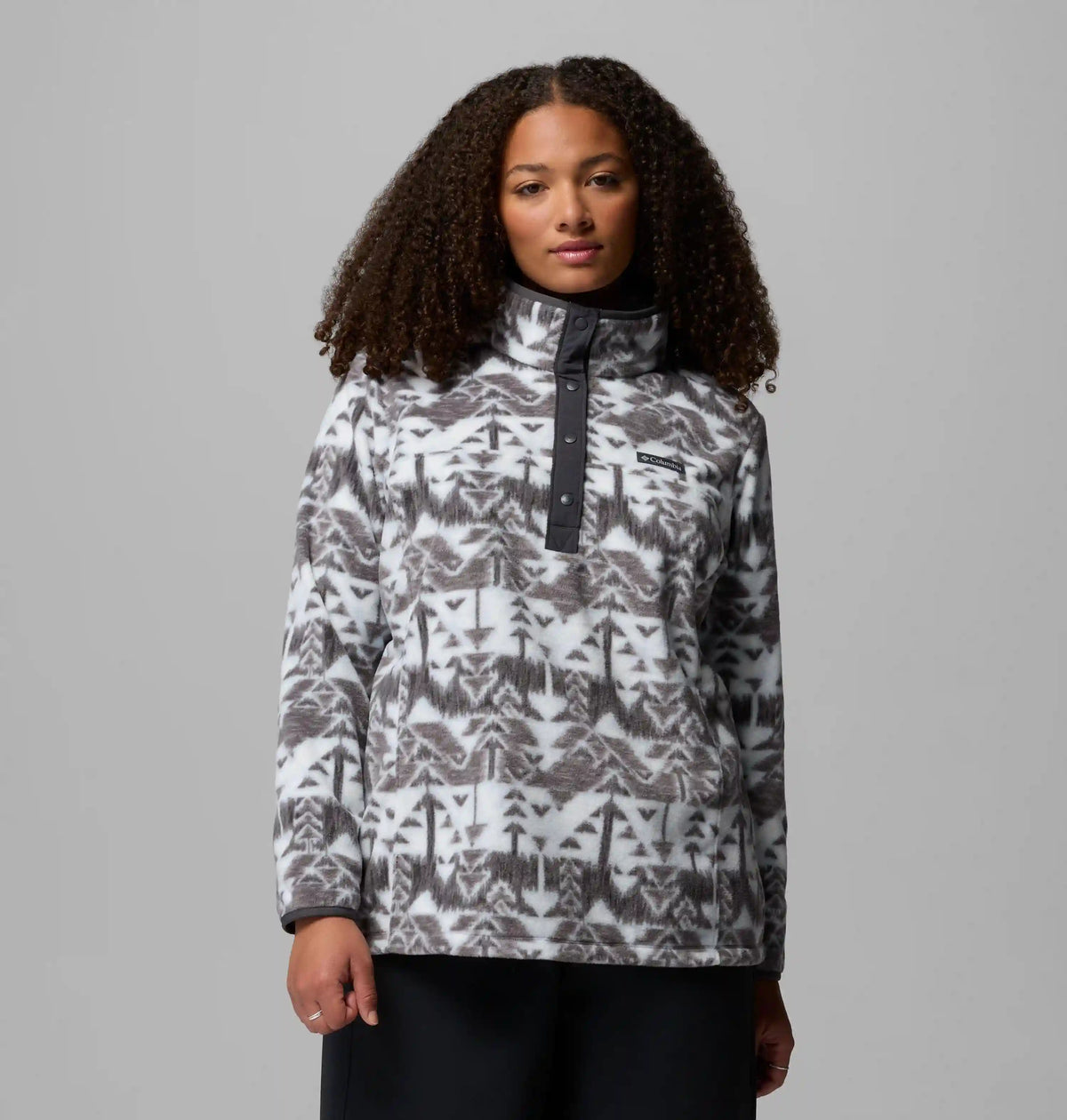 Women's Benton Springs Printed Half Snap Fleece Pullover - Plus Size
