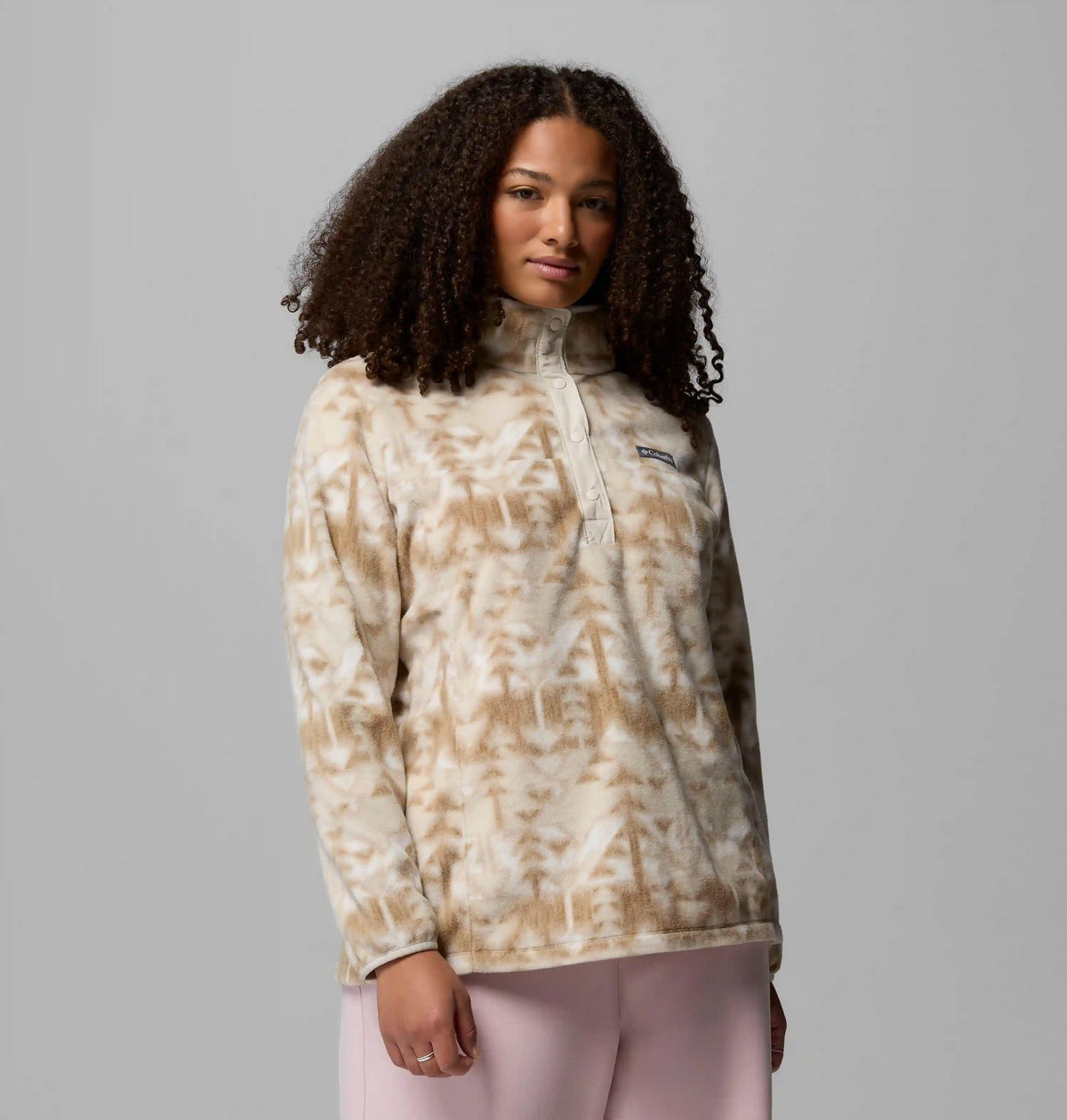 Women's Benton Springs Printed Half Snap Fleece Pullover - Plus Size