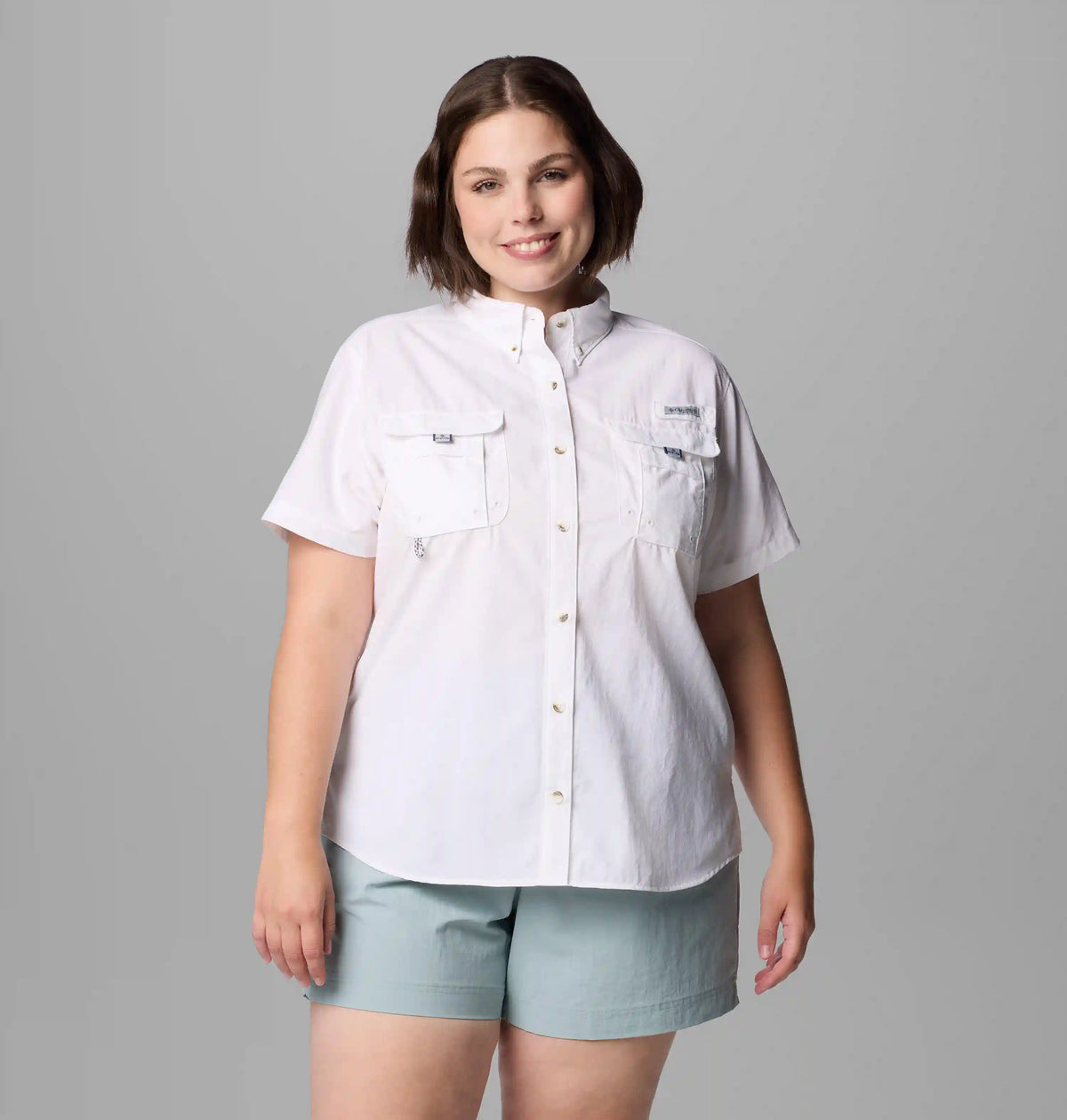 Women's PFG Bahama Short Sleeve Shirt - Plus Size
