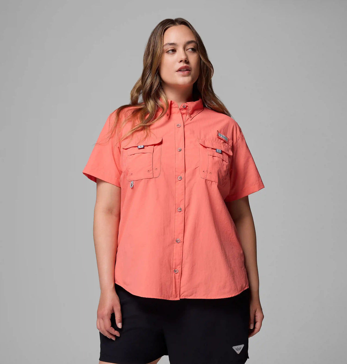 Women's PFG Bahama Short Sleeve Shirt - Plus Size