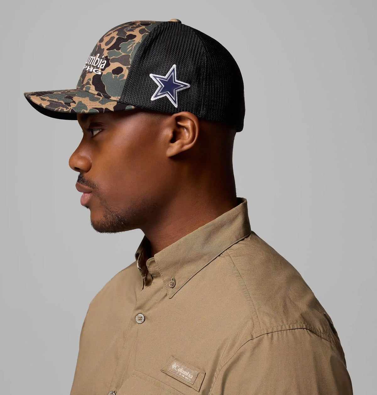 Collegiate PHG Camo Mesh Ball Cap - Dallas Cowboys