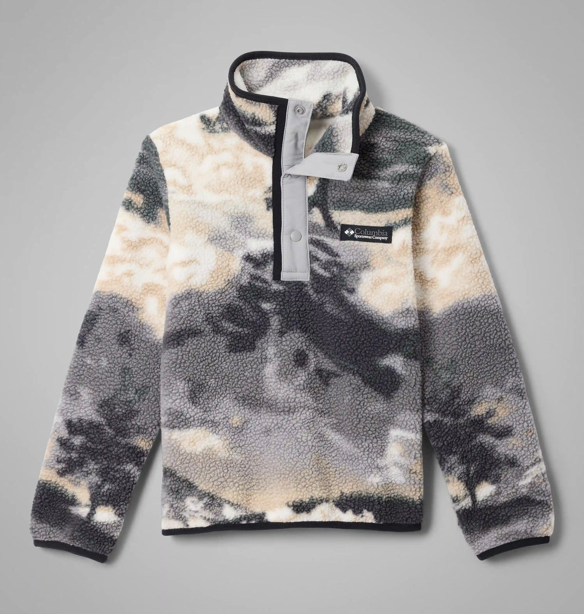 Kids' Helvetia II Printed Half Snap Fleece Pullover