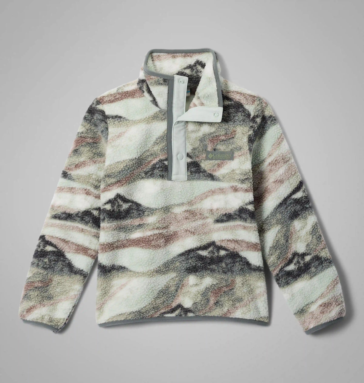 Kids' Helvetia II Printed Half Snap Fleece Pullover
