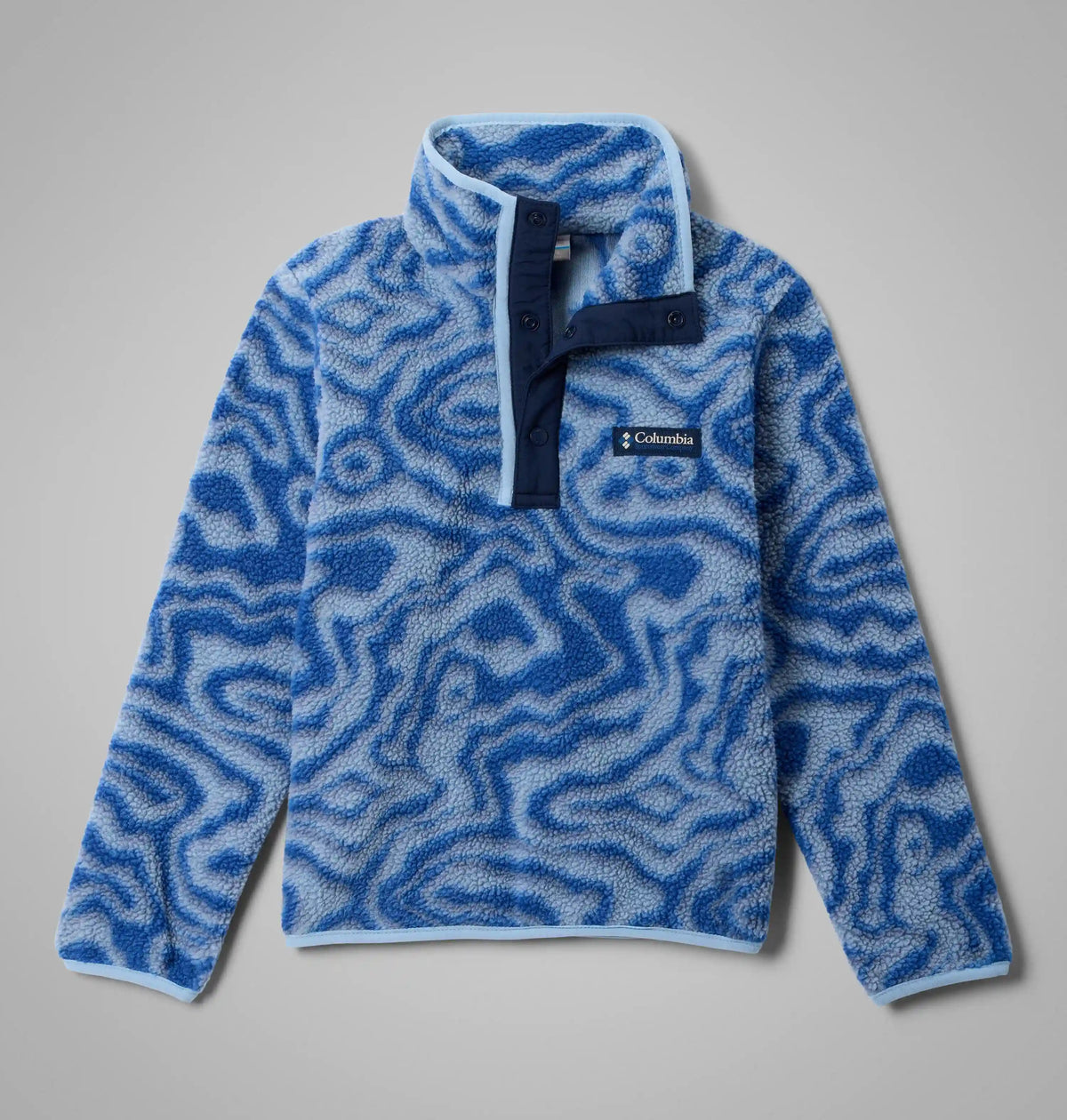 Kids' Helvetia II Printed Half Snap Fleece Pullover