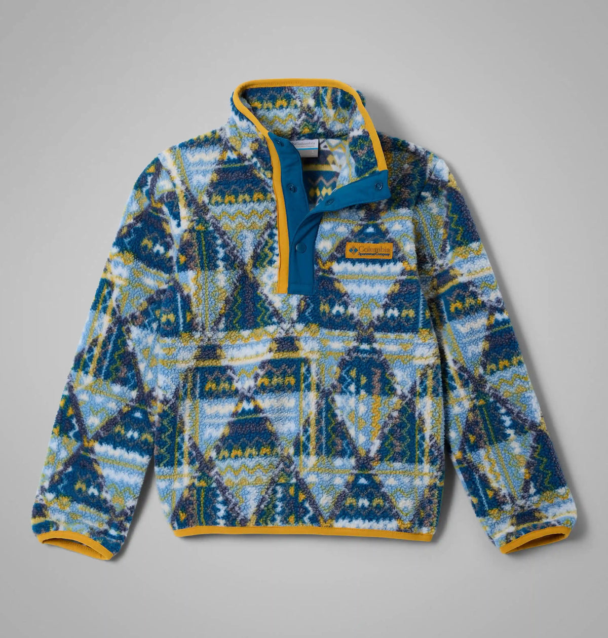 Kids' Helvetia II Printed Half Snap Fleece Pullover