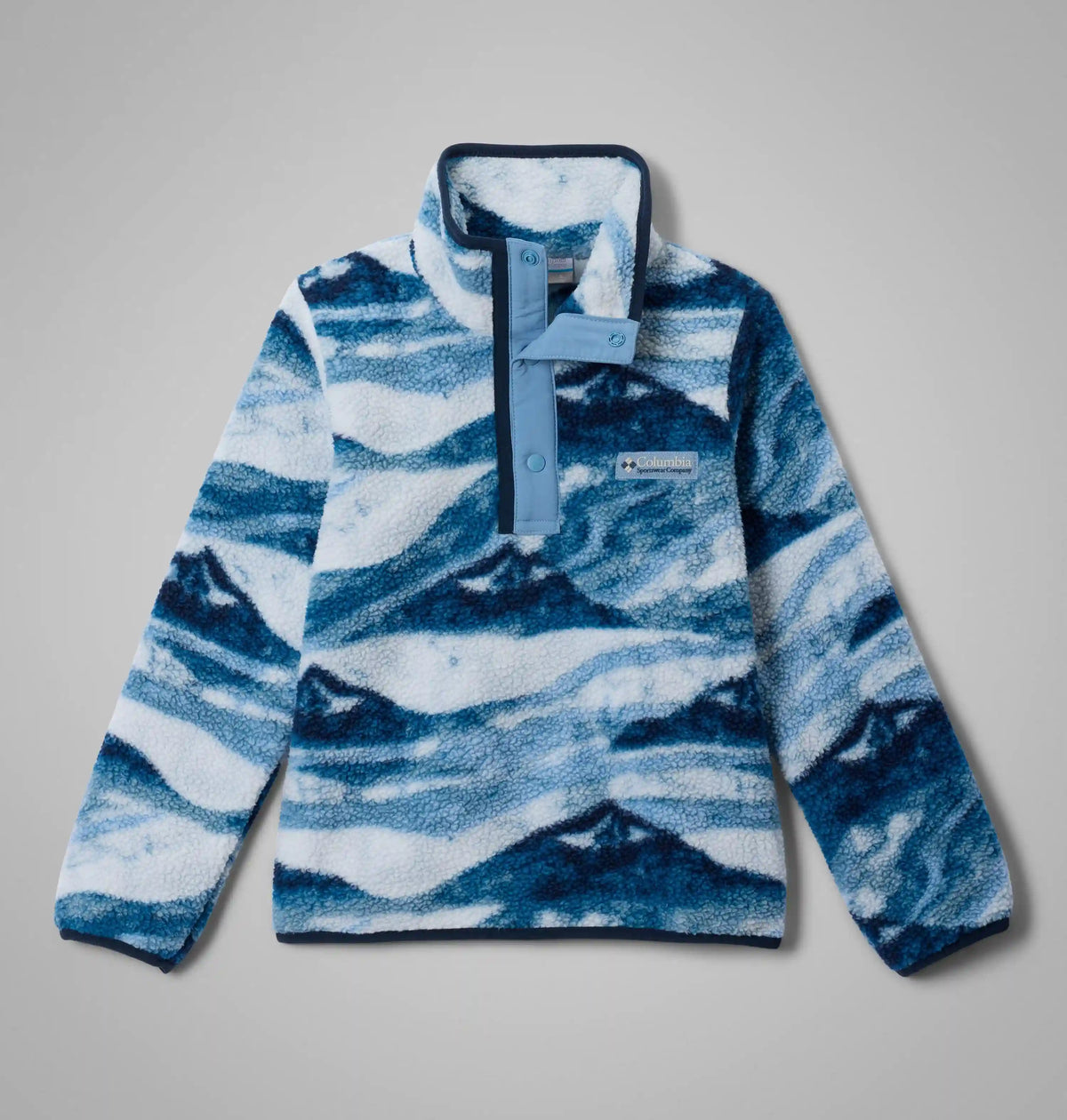 Kids' Helvetia II Printed Half Snap Fleece Pullover