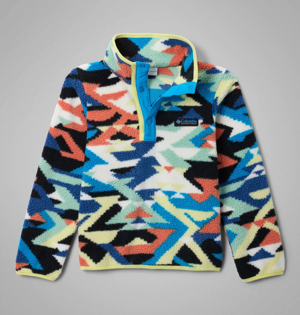 Kids' Helvetia II Printed Half Snap Fleece Pullover