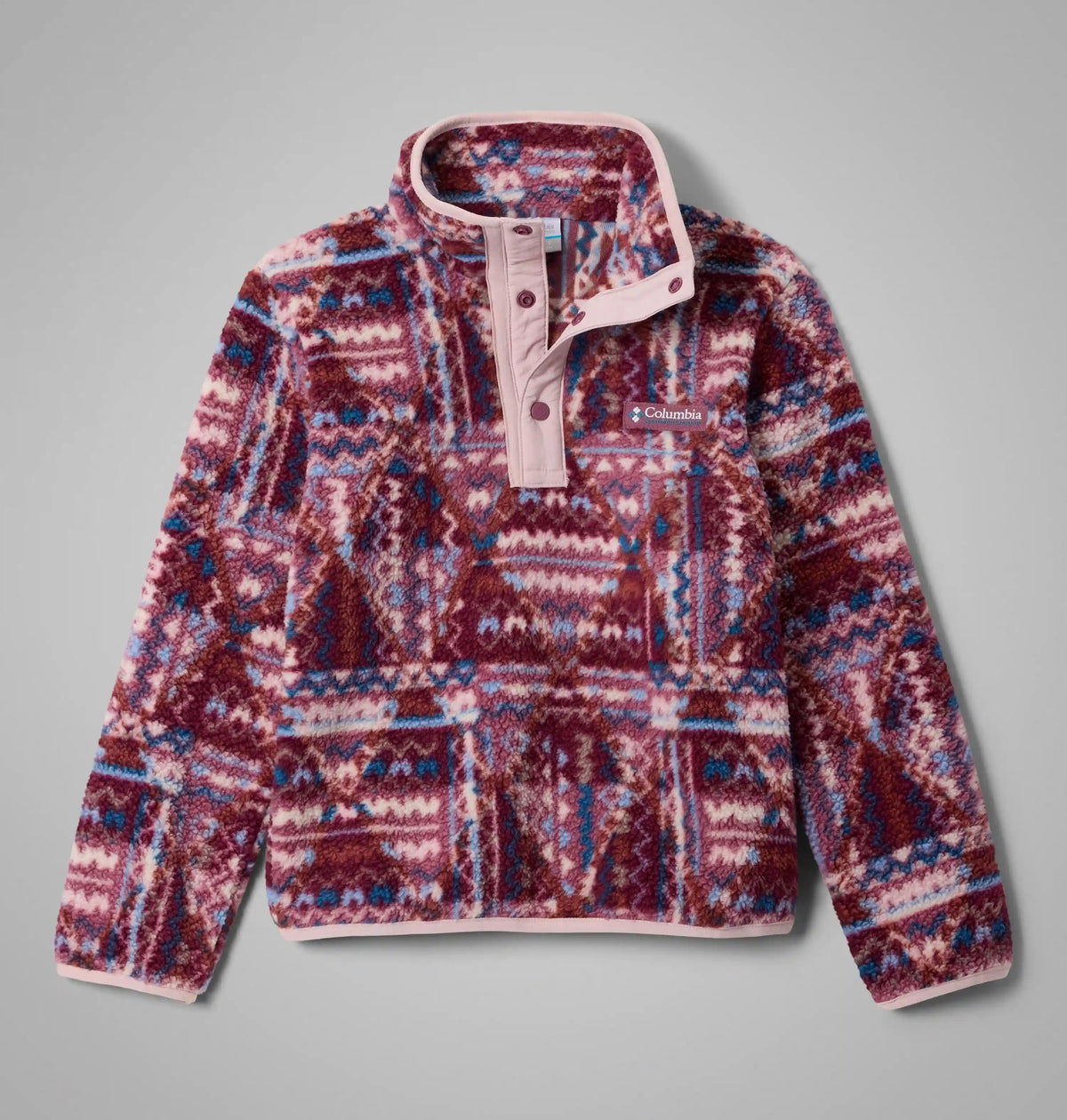 Kids' Helvetia II Printed Half Snap Fleece Pullover