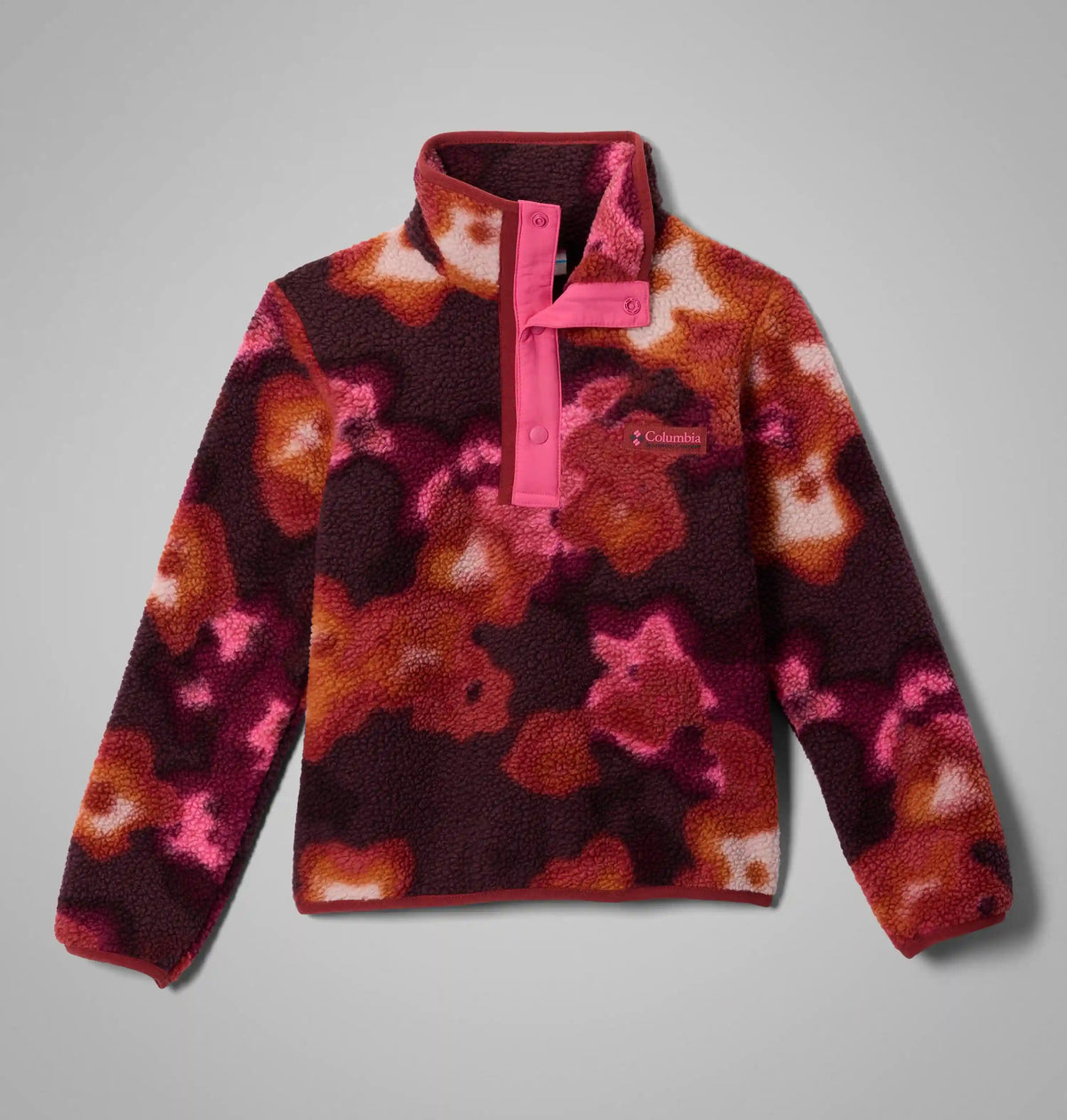 Kids' Helvetia II Printed Half Snap Fleece Pullover