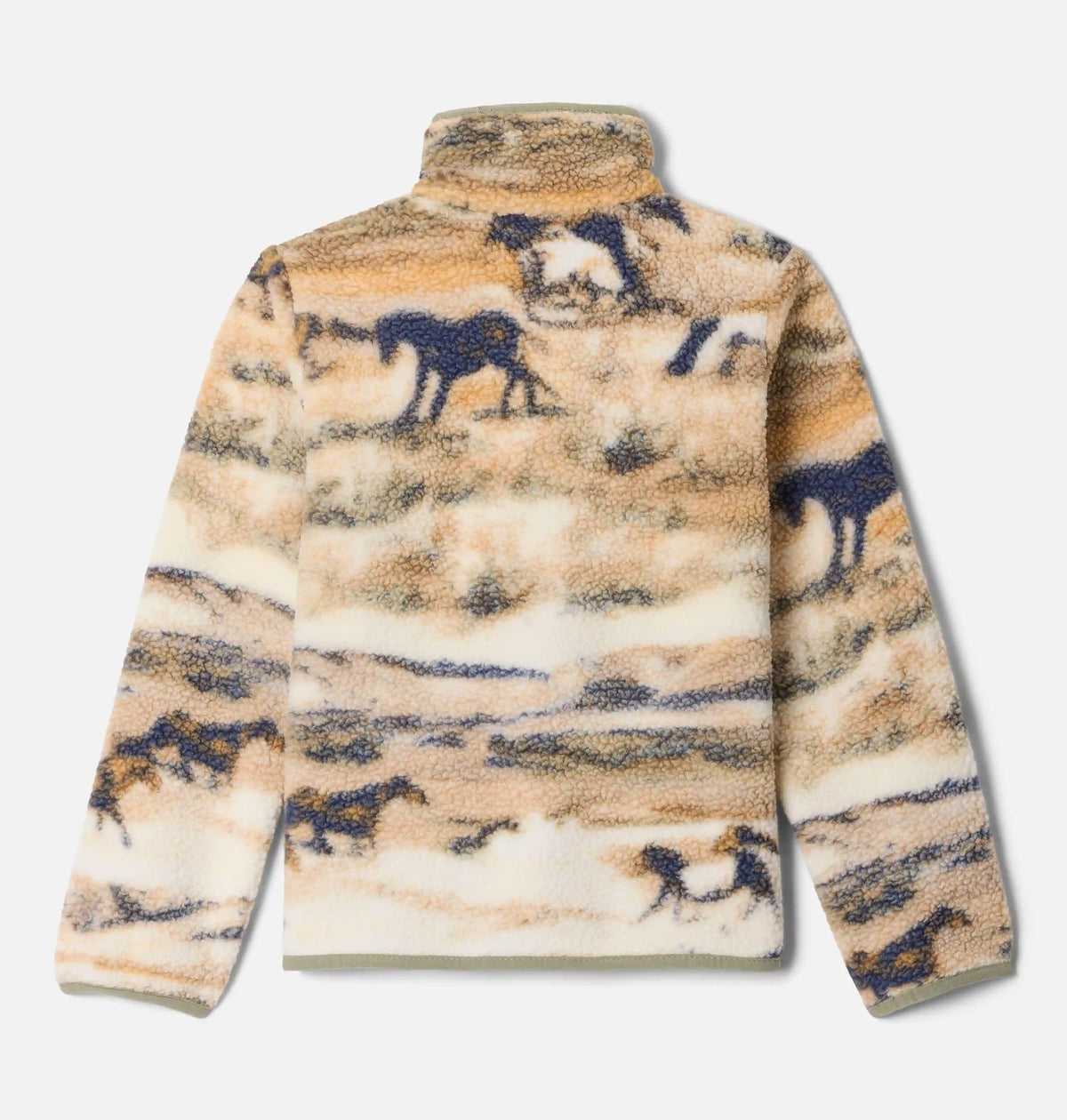 Kids' Helvetia II Printed Half Snap Fleece Pullover