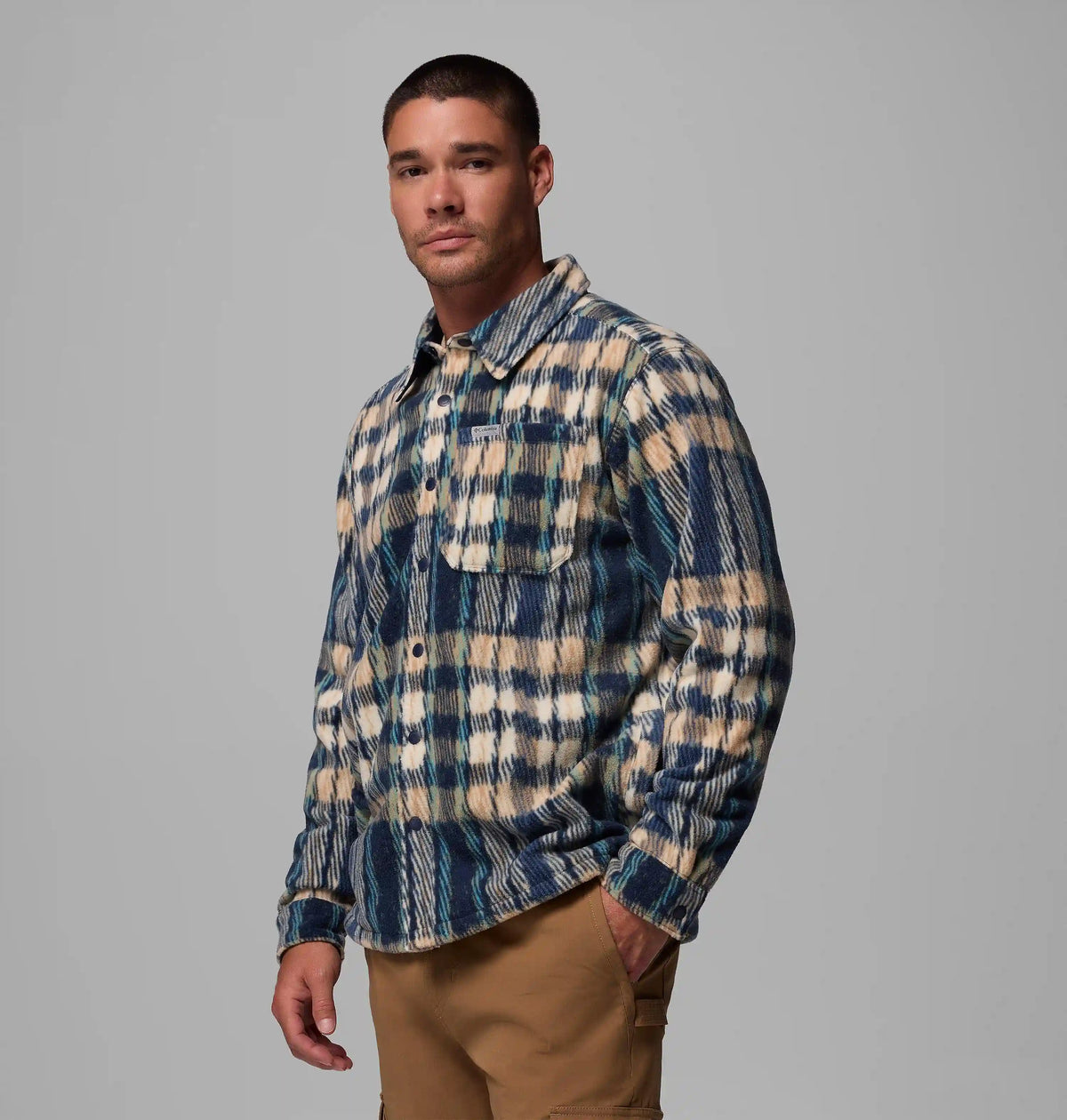 Men's Steens Mountain Printed Fleece Shirt Jacket II - Tall