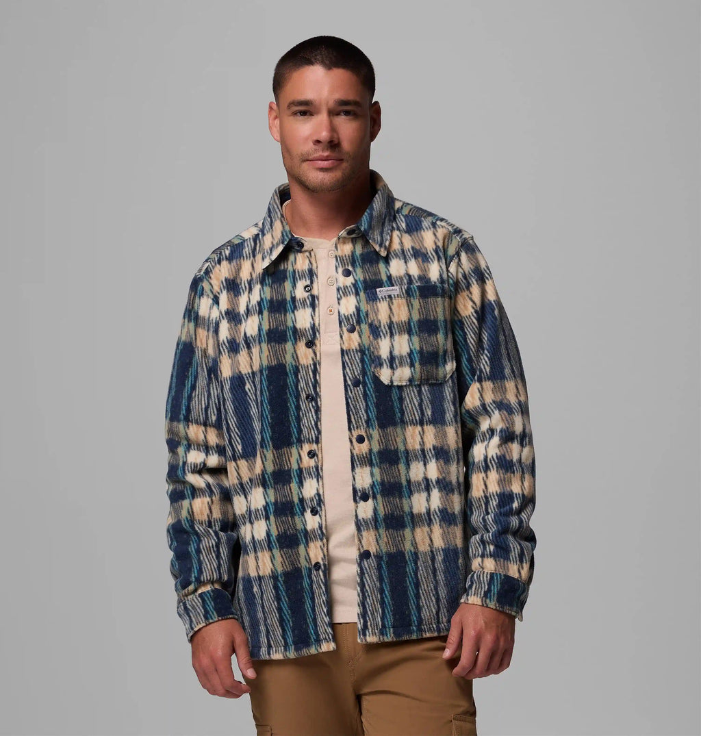 Men's Steens Mountain Printed Fleece Shirt Jacket II - Tall
