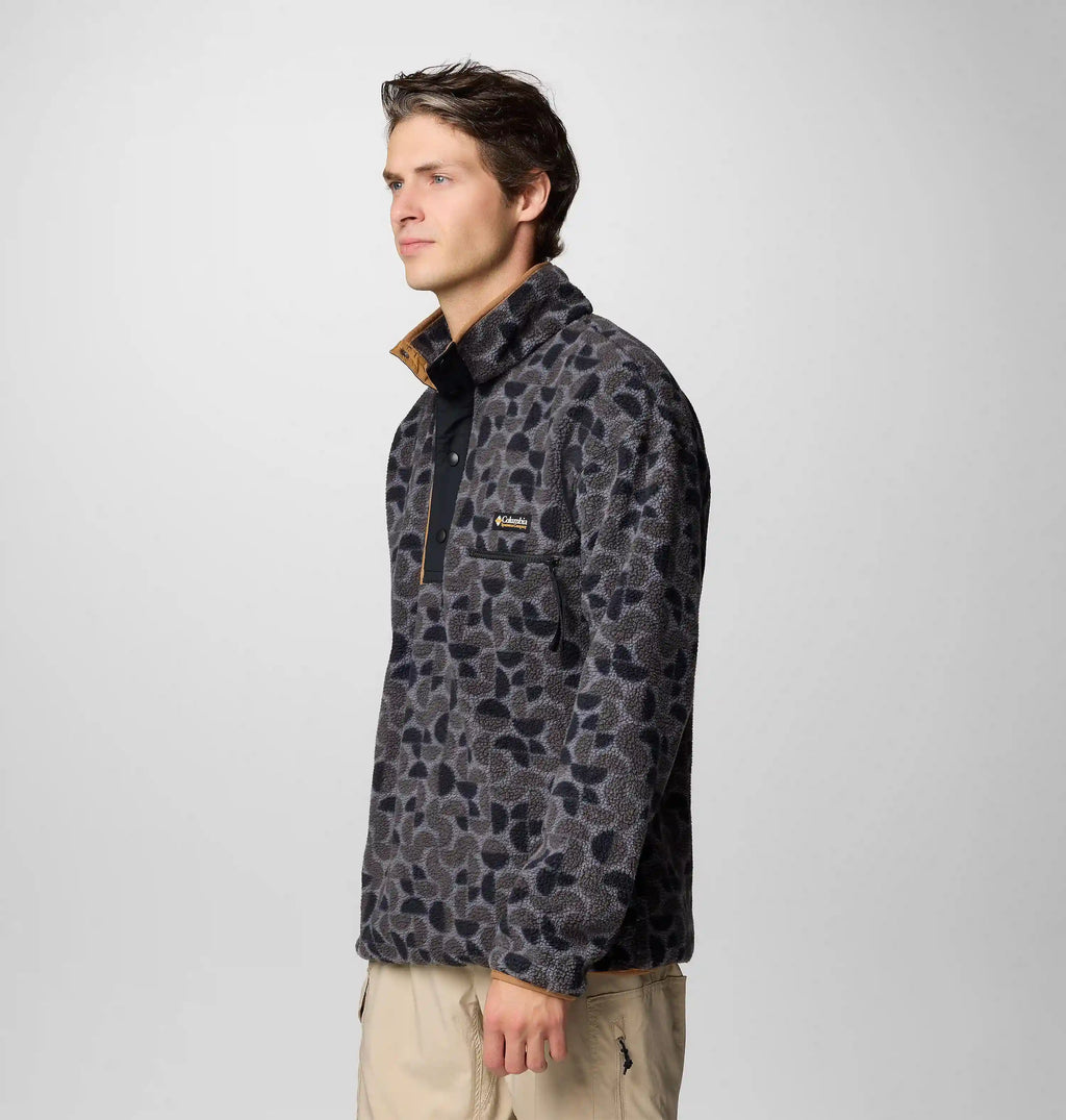 Men's Helvetia II Printed Half Snap Printed Fleece Pullover