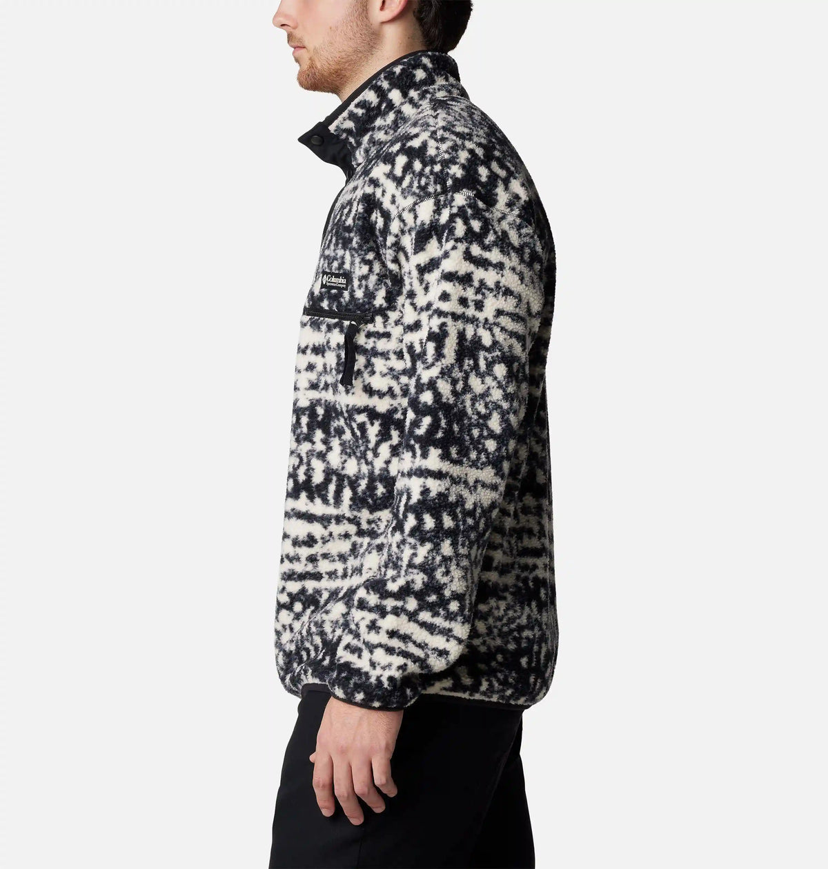 Men's Helvetia II Printed Half Snap Printed Fleece Pullover