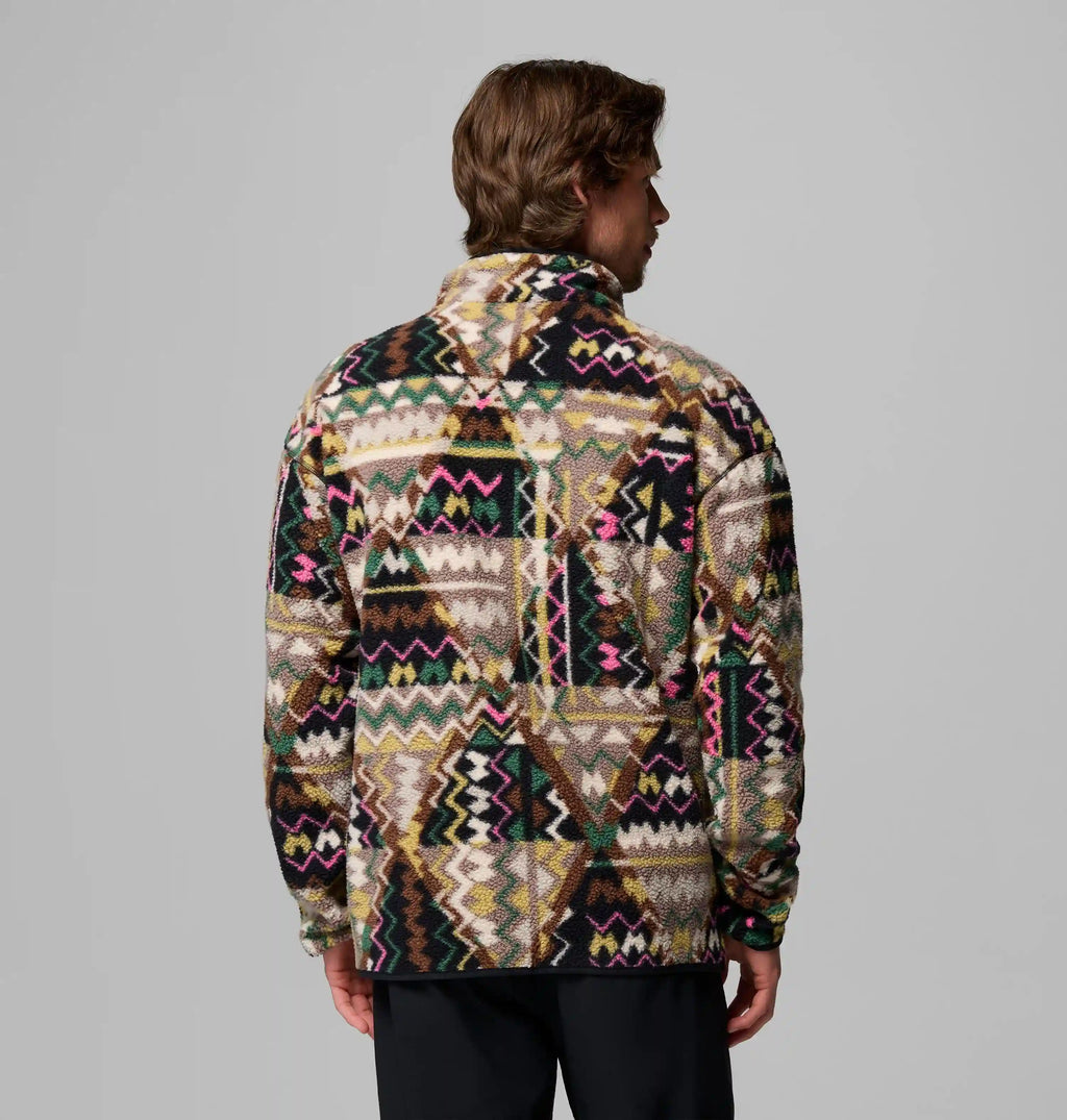 Men's Helvetia II Printed Half Snap Printed Fleece Pullover