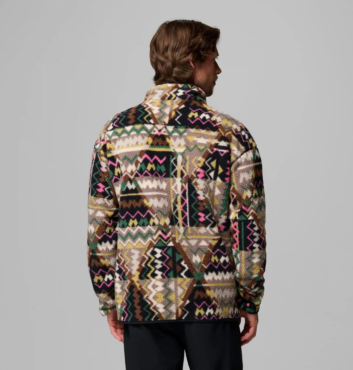 Men's Helvetia II Printed Half Snap Printed Fleece Pullover