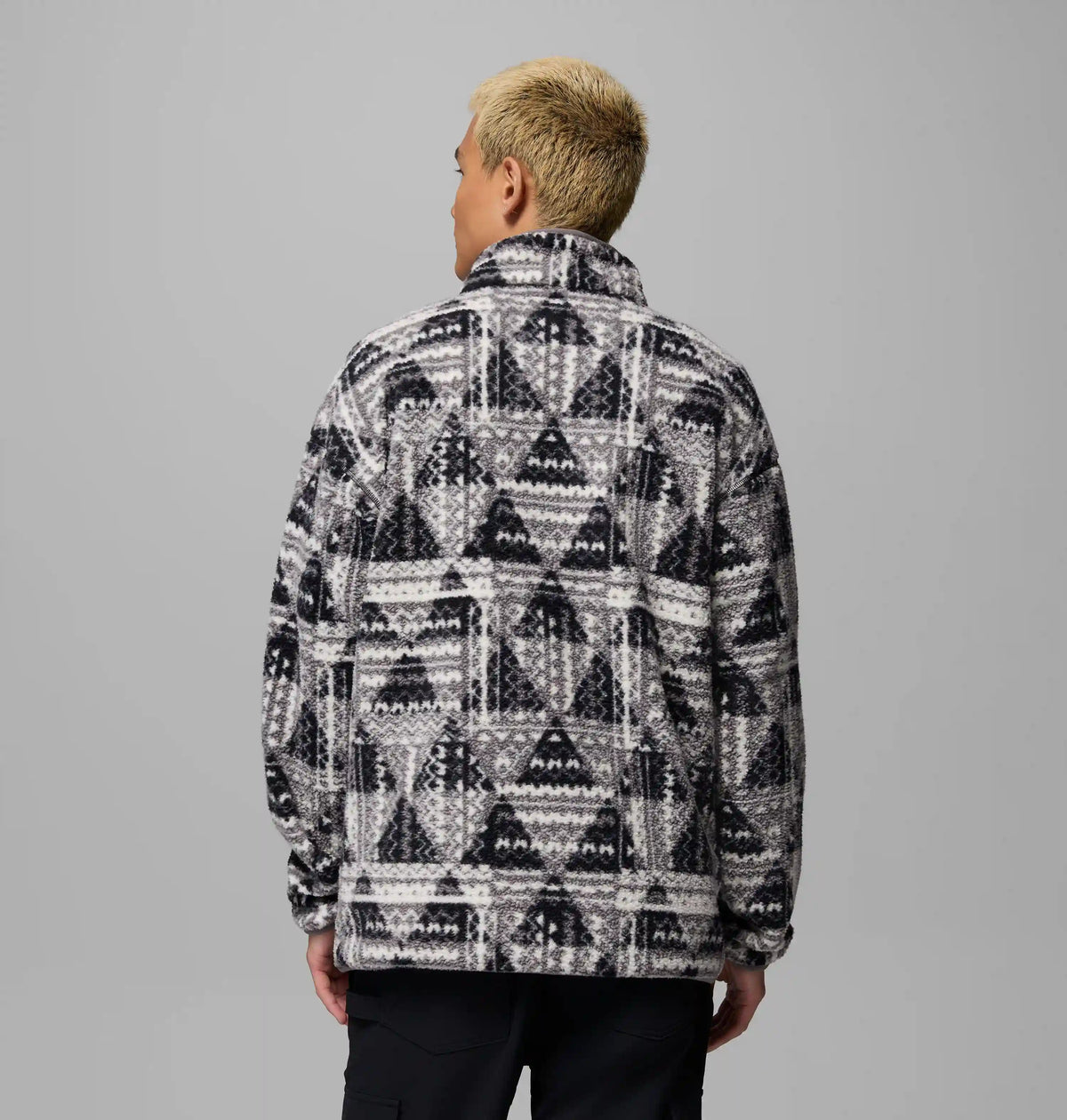 Men's Helvetia II Printed Half Snap Printed Fleece Pullover