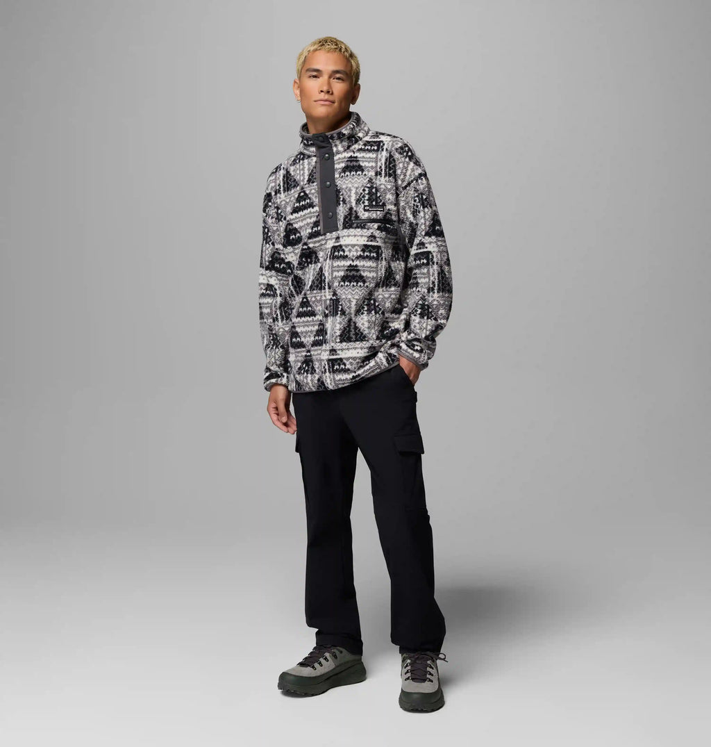 Men's Helvetia II Printed Half Snap Printed Fleece Pullover