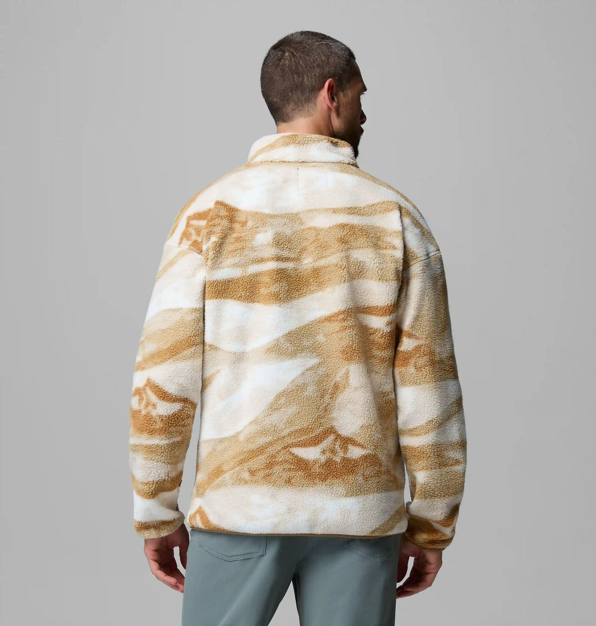 Men's Helvetia II Printed Half Snap Printed Fleece Pullover