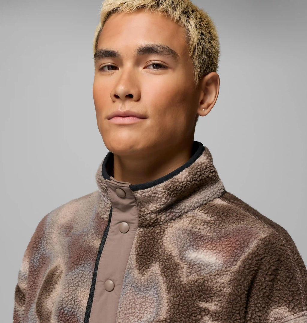 Men's Helvetia II Printed Half Snap Printed Fleece Pullover