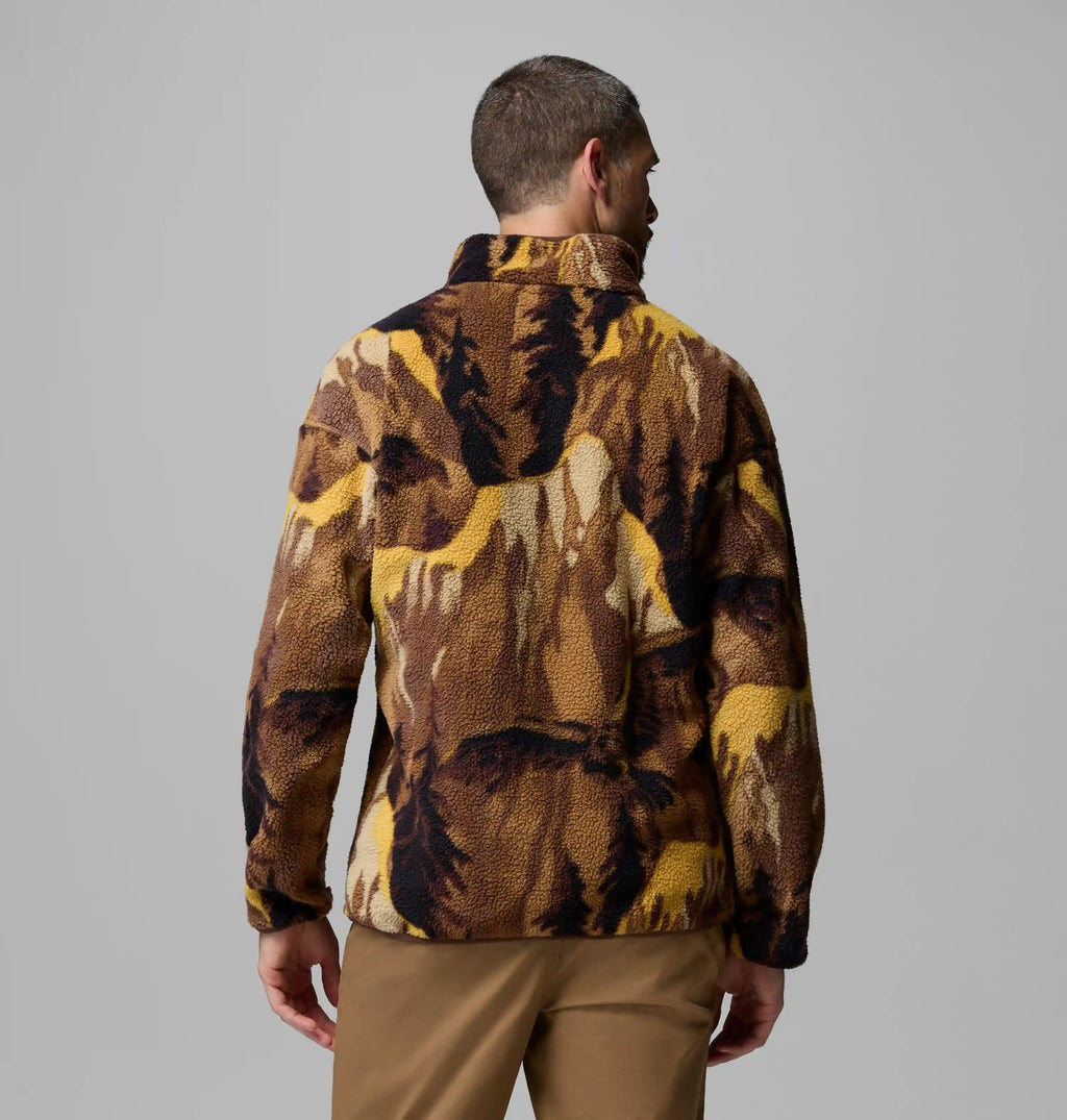 Men's Helvetia II Printed Half Snap Printed Fleece Pullover