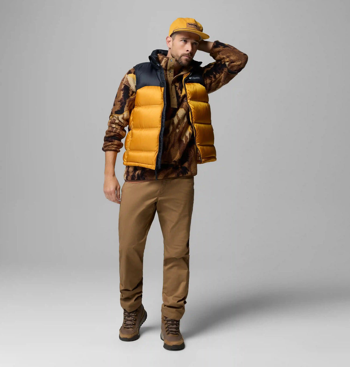 Men's Helvetia II Printed Half Snap Printed Fleece Pullover