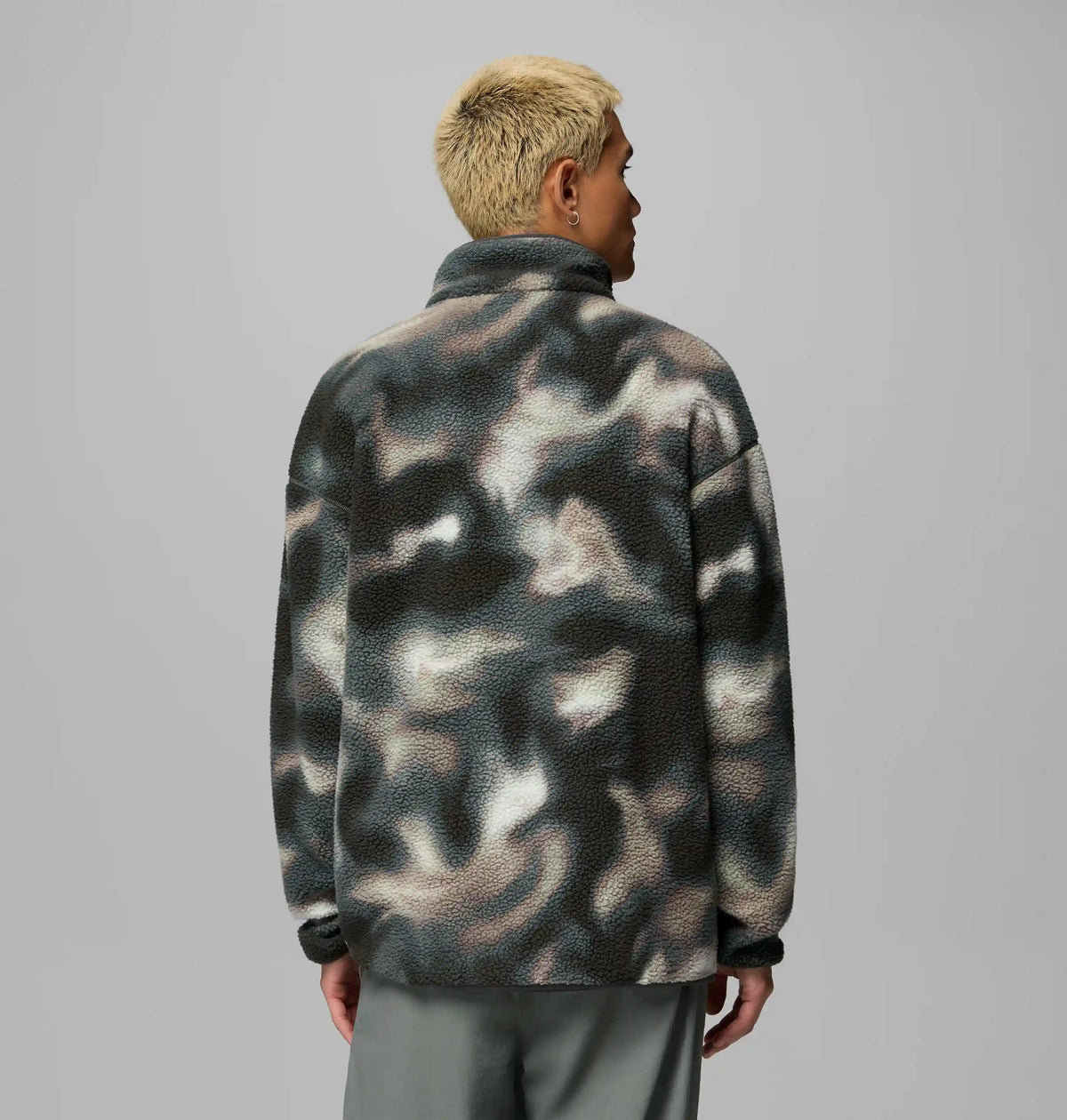 Men's Helvetia II Printed Half Snap Printed Fleece Pullover