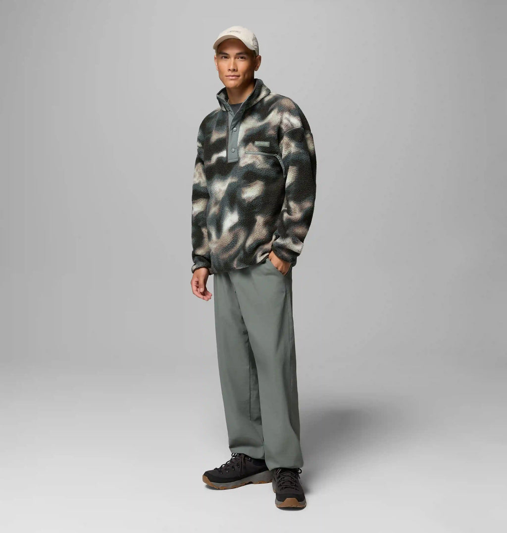 Men's Helvetia II Printed Half Snap Printed Fleece Pullover