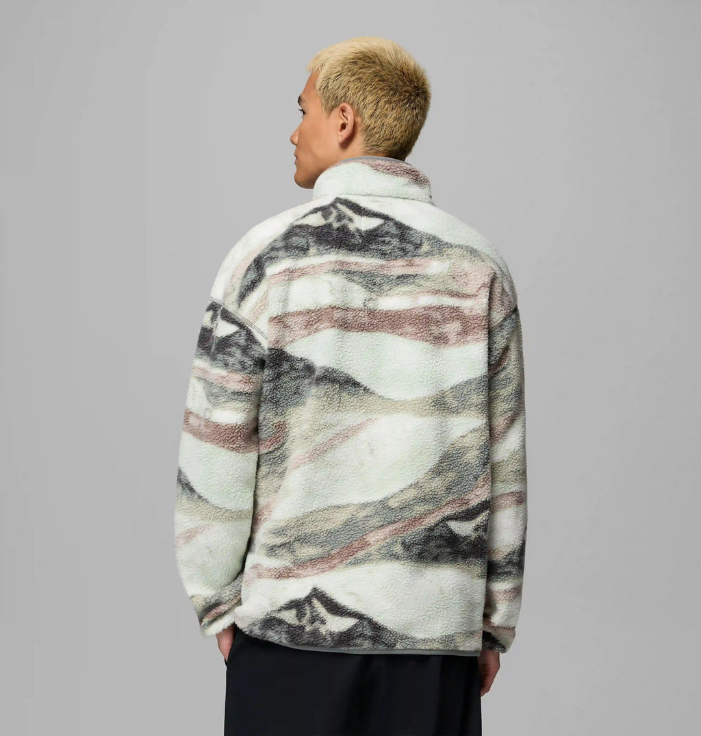 Men's Helvetia II Printed Half Snap Printed Fleece Pullover