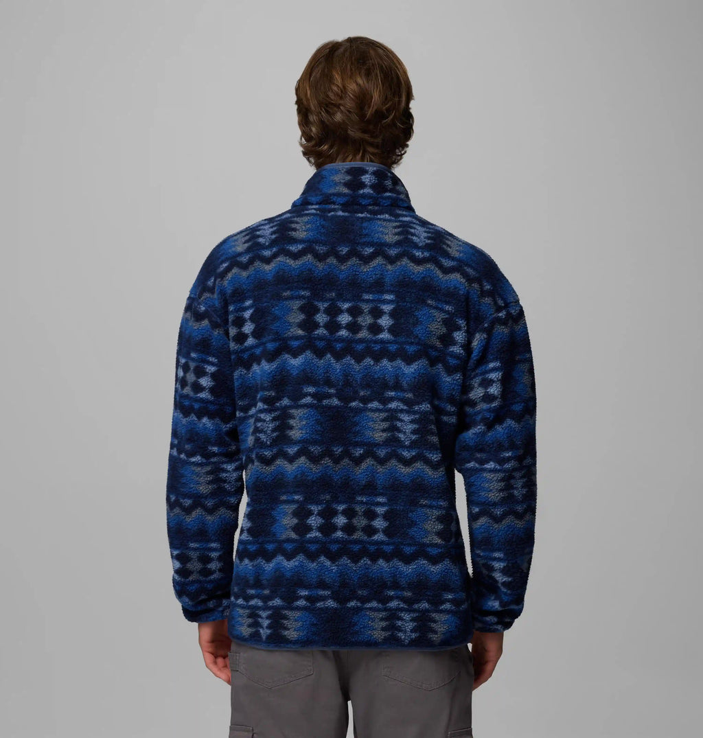 Men's Helvetia II Printed Half Snap Printed Fleece Pullover