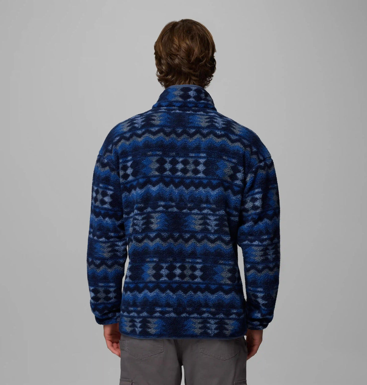 Men's Helvetia II Printed Half Snap Printed Fleece Pullover