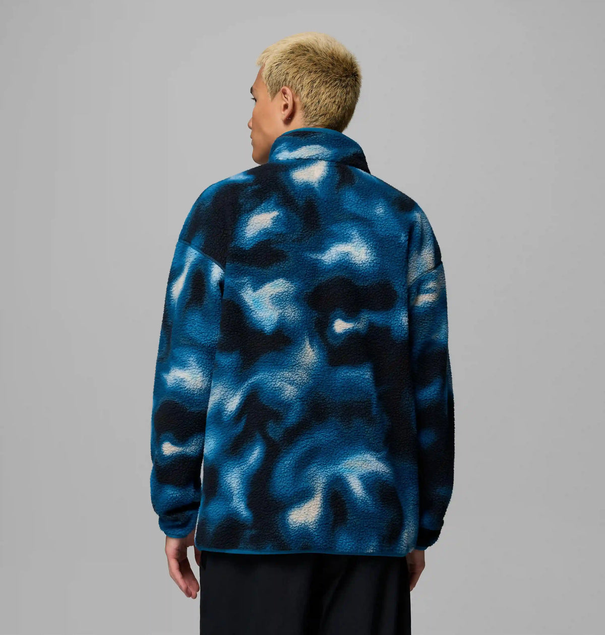 Men's Helvetia II Printed Half Snap Printed Fleece Pullover