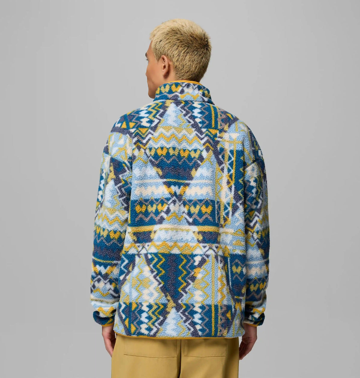 Men's Helvetia II Printed Half Snap Printed Fleece Pullover