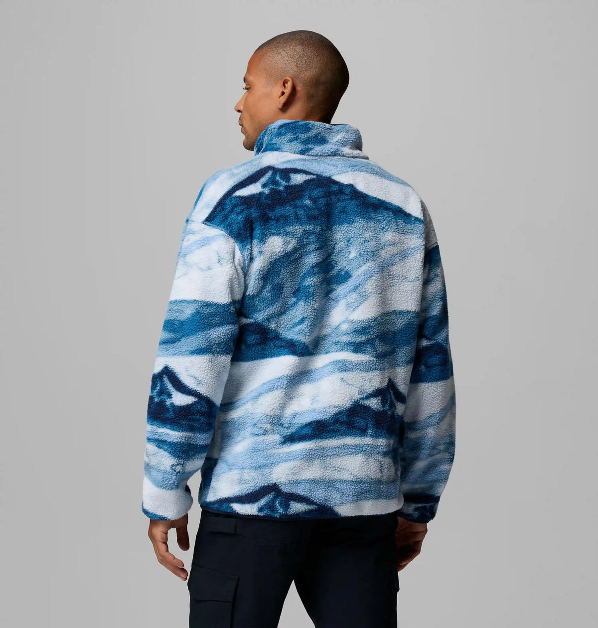 Men's Helvetia II Printed Half Snap Printed Fleece Pullover