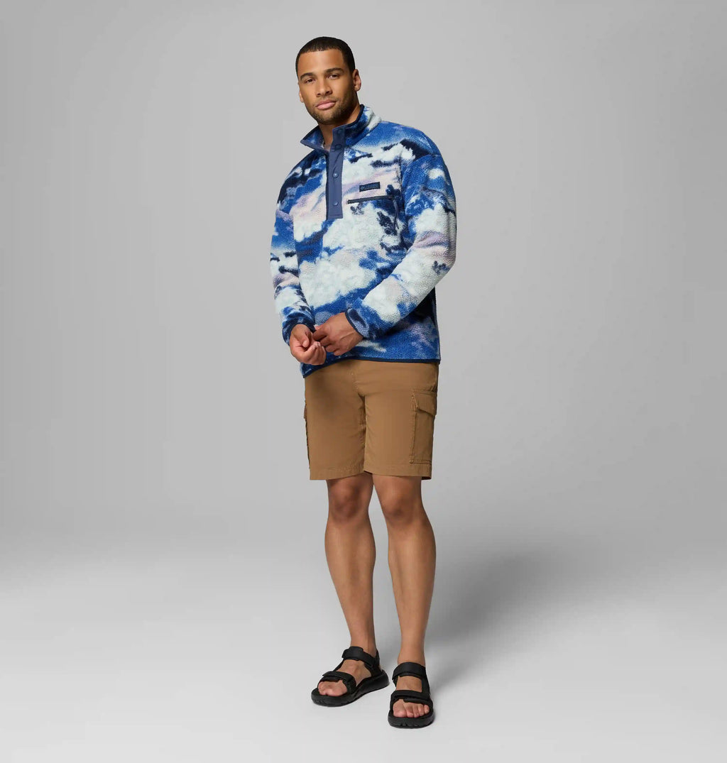 Men's Helvetia II Printed Half Snap Printed Fleece Pullover
